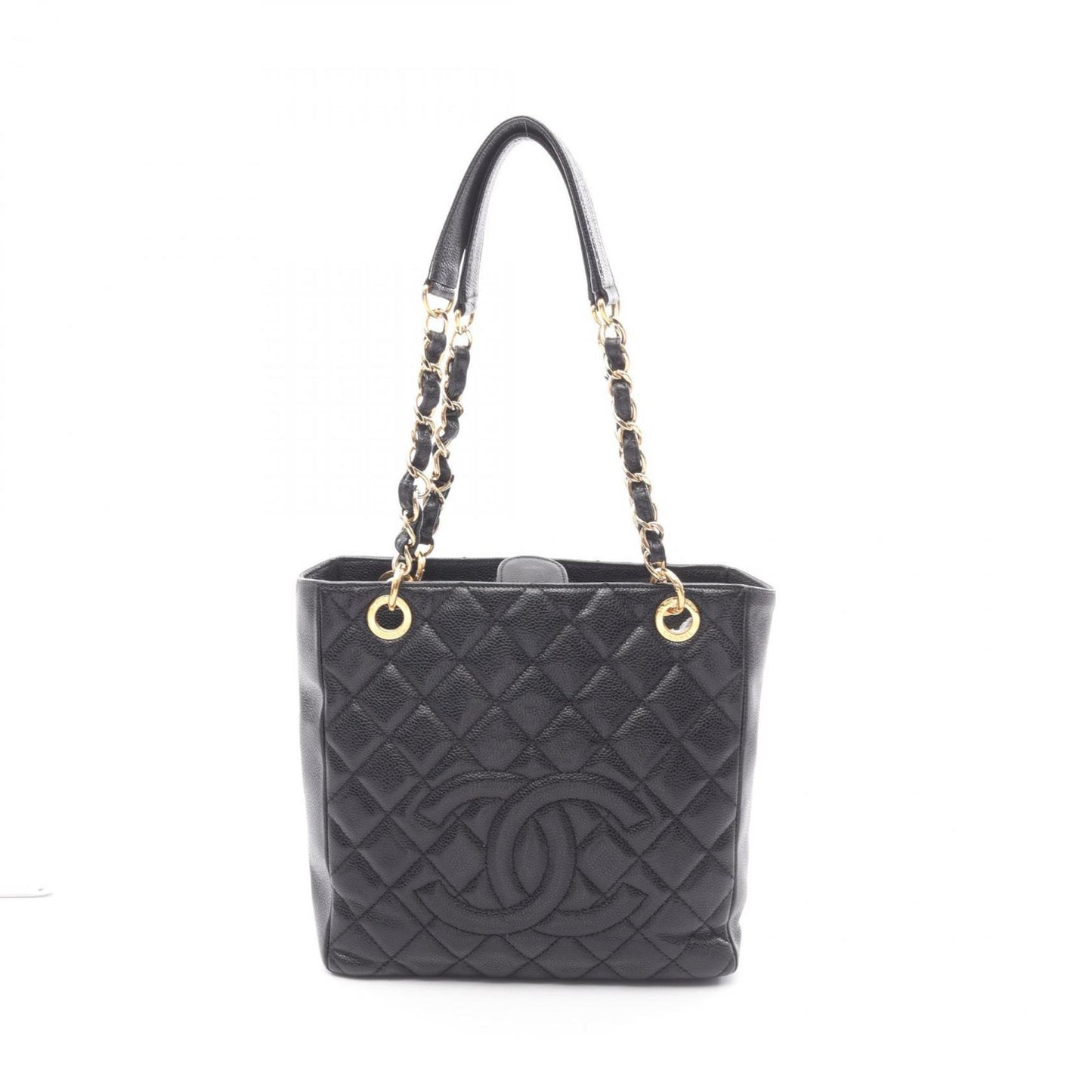 Chanel Black Leather Tote Bag