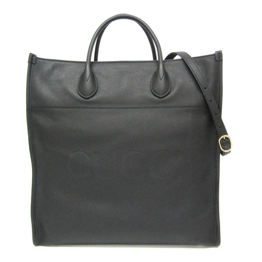 Gucci Black Leather Shoulder Bag Tote Bag