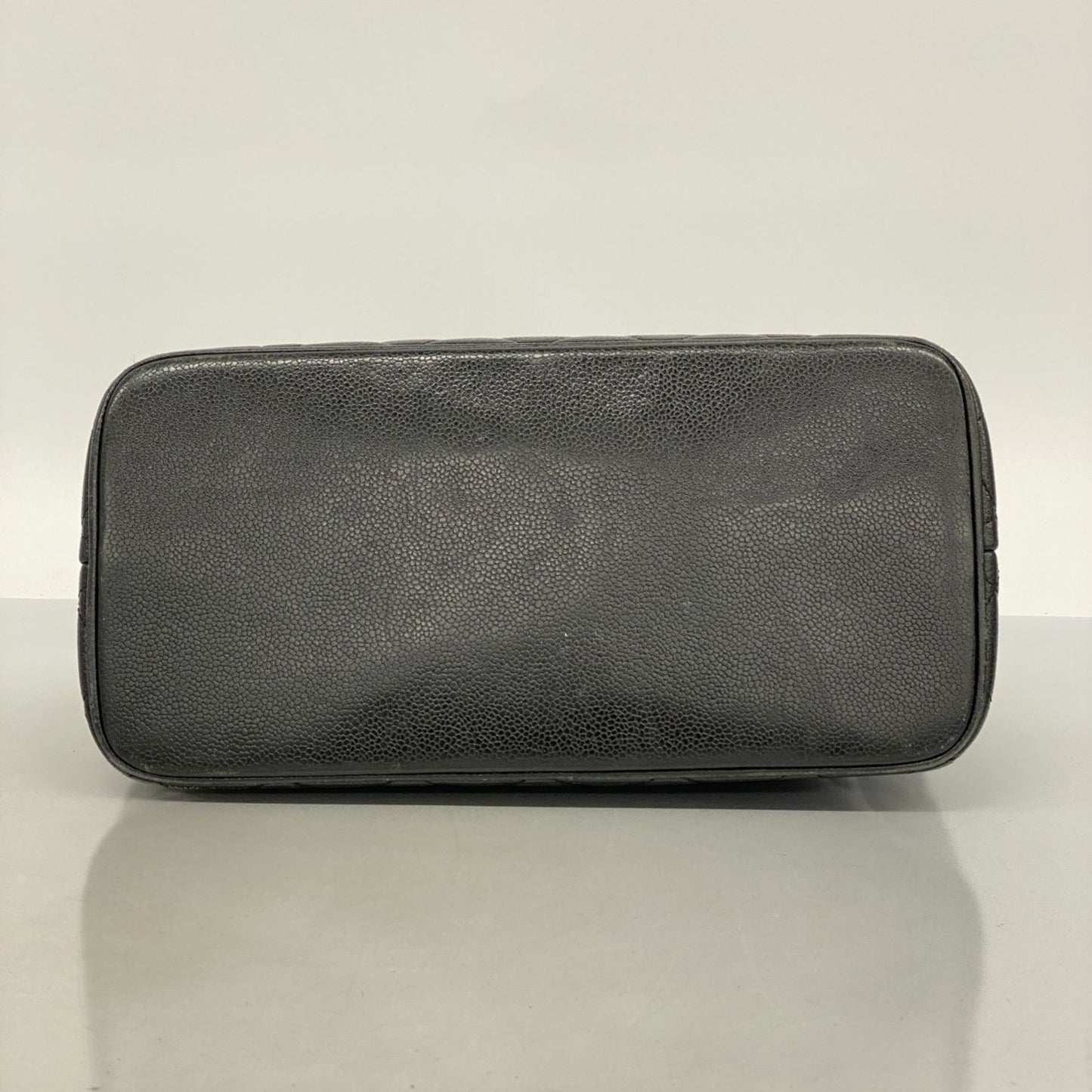 Chanel Black Grained Calfskin Tote Bag