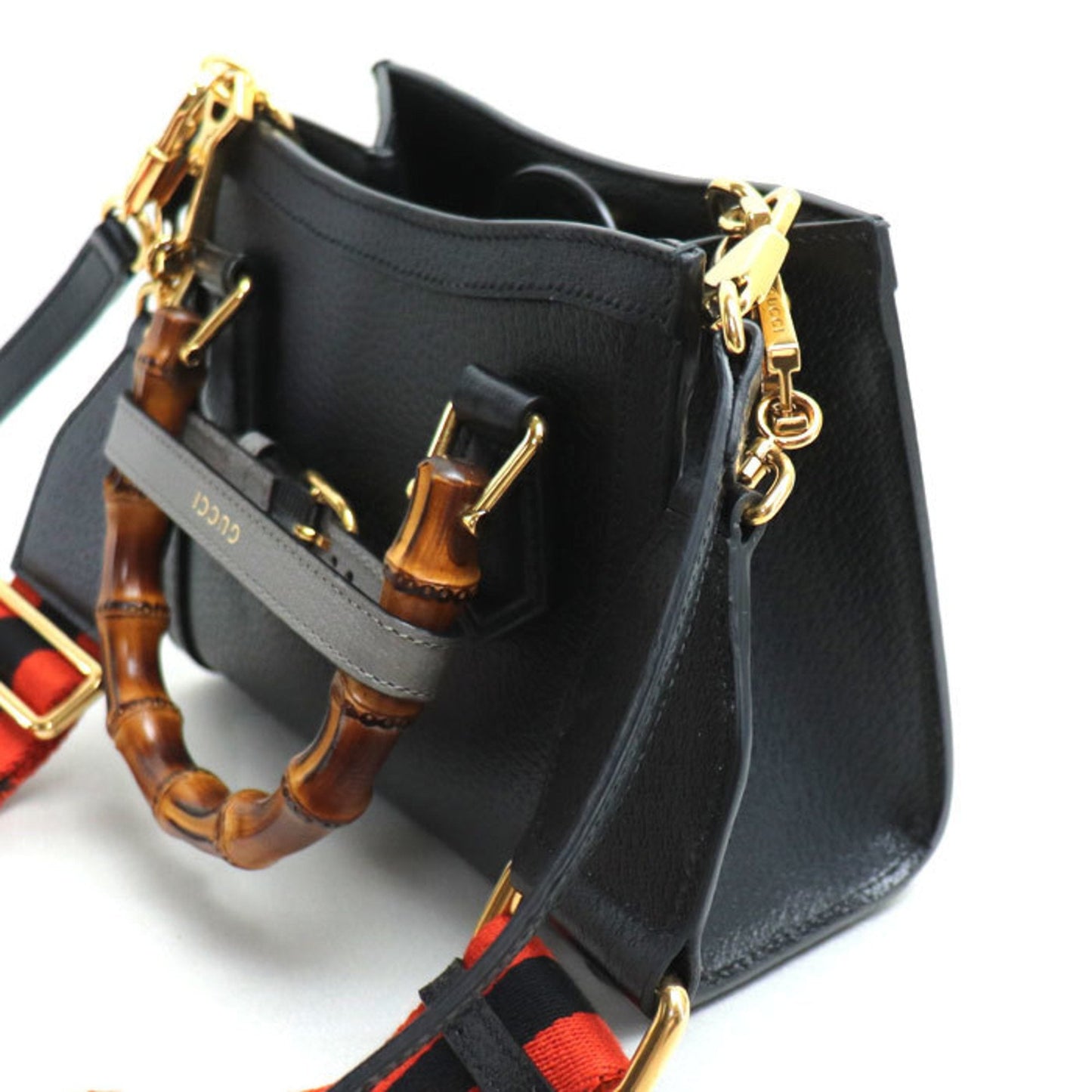 Gucci Black Leather Shoulder Bag