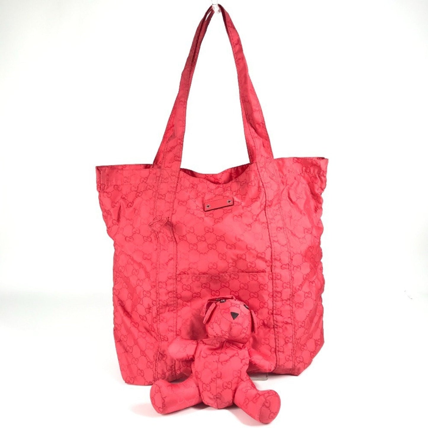 Gucci Red Color Nylon Eco-Bag Shopping Bag Shoulder Bag Tote Bag
