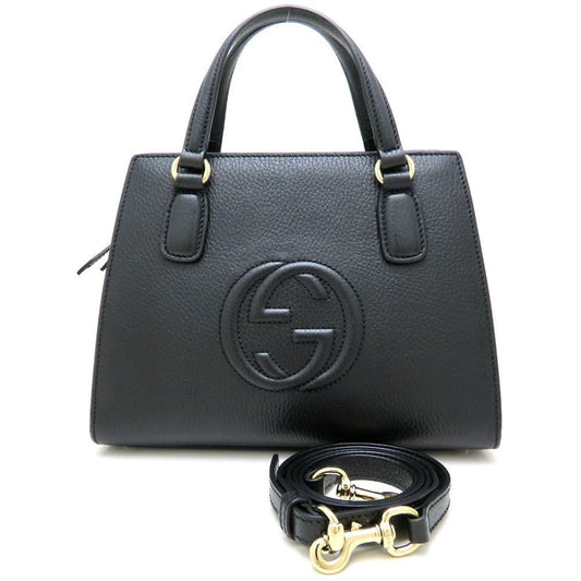 Gucci Black Leather Handbag