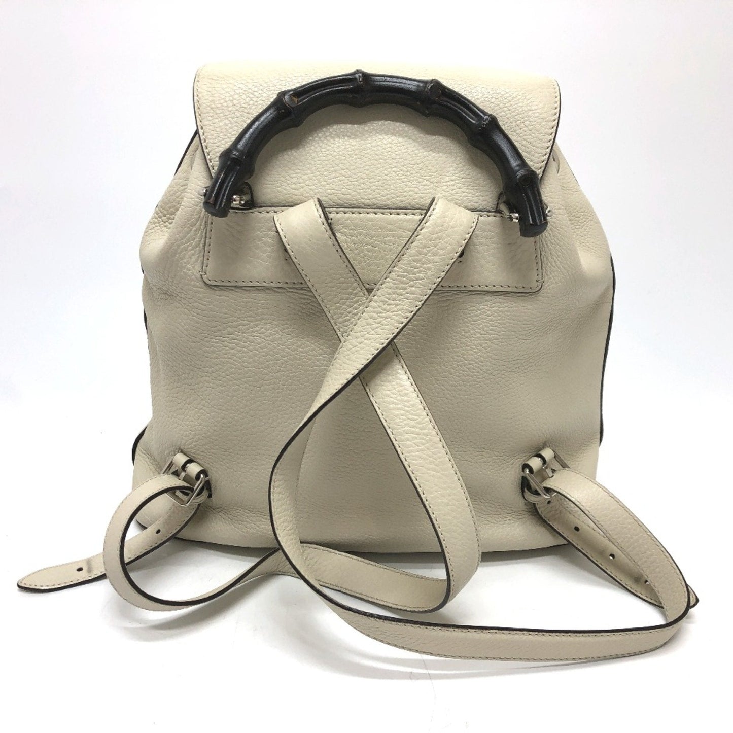 Gucci White Leather Backpack