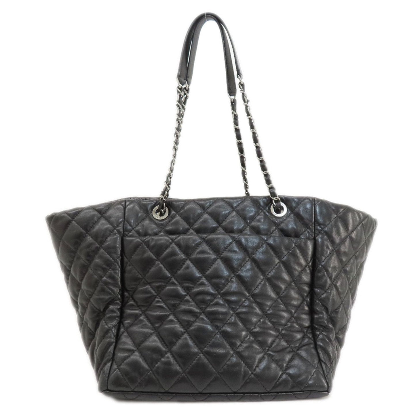 Chanel Black Leather Tote Bag