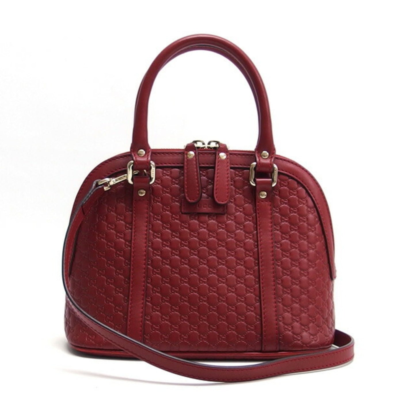 Gucci Red Color Leather Handbag Shoulder Bag
