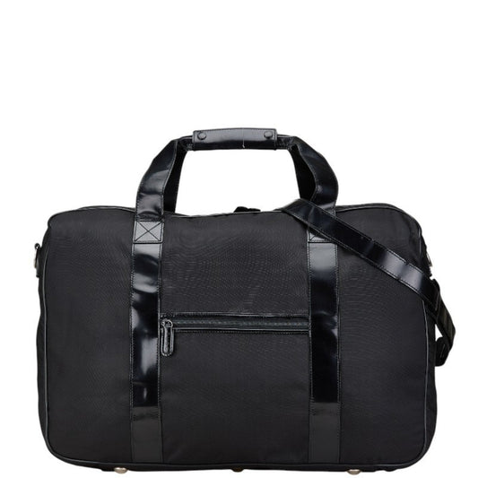 Gucci Black Nylon Leather Boston Bag Shoulder Bag