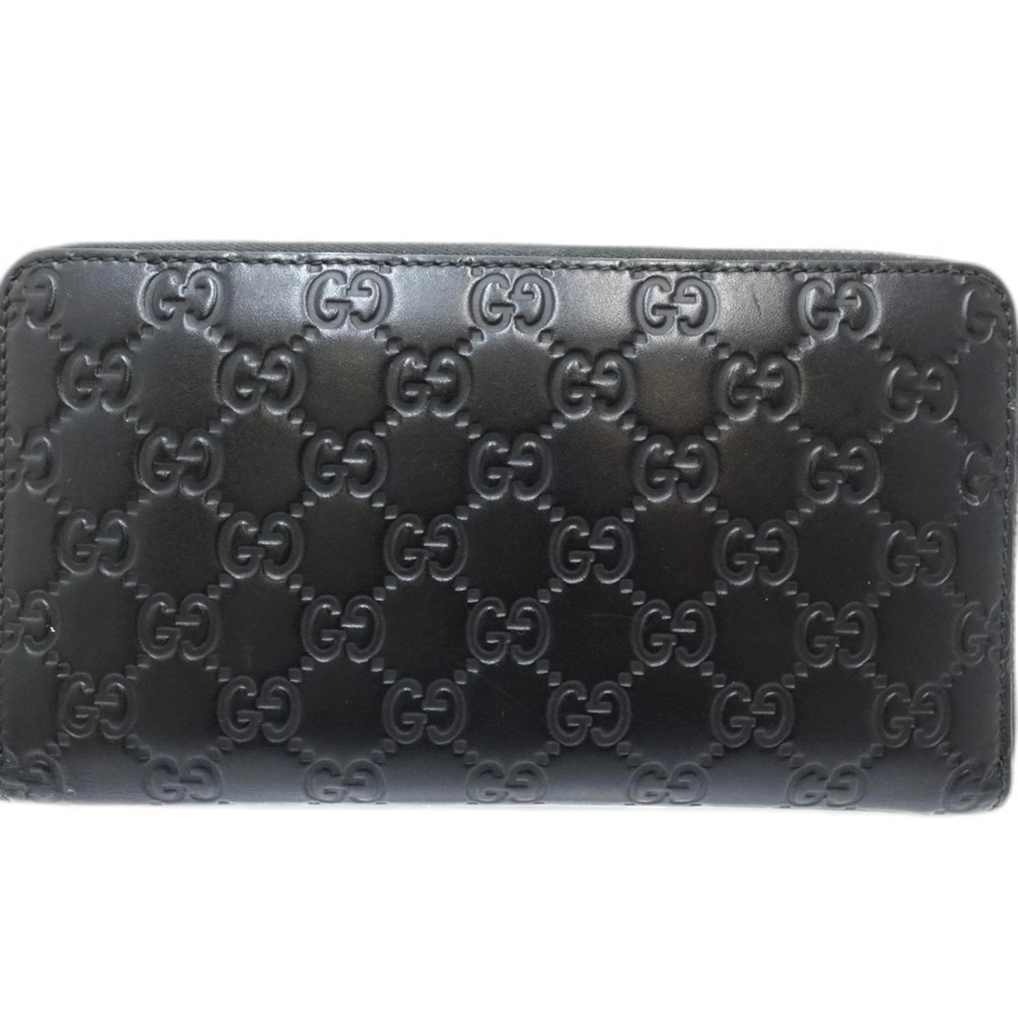 Gucci Black Leather Long Wallet (Bi-Fold)