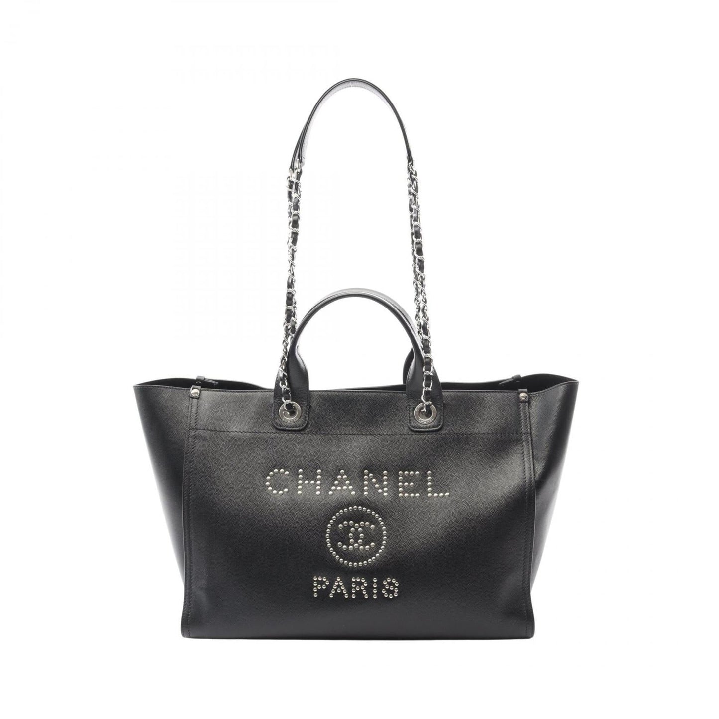 Chanel Black Leather Tote Bag