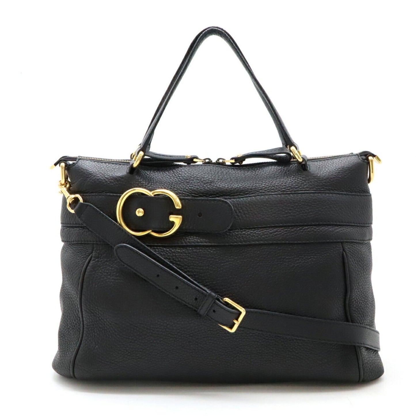 Gucci Black Leather Shoulder Bag Tote Bag