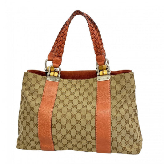 Gucci Beige Canvas Tote Bag