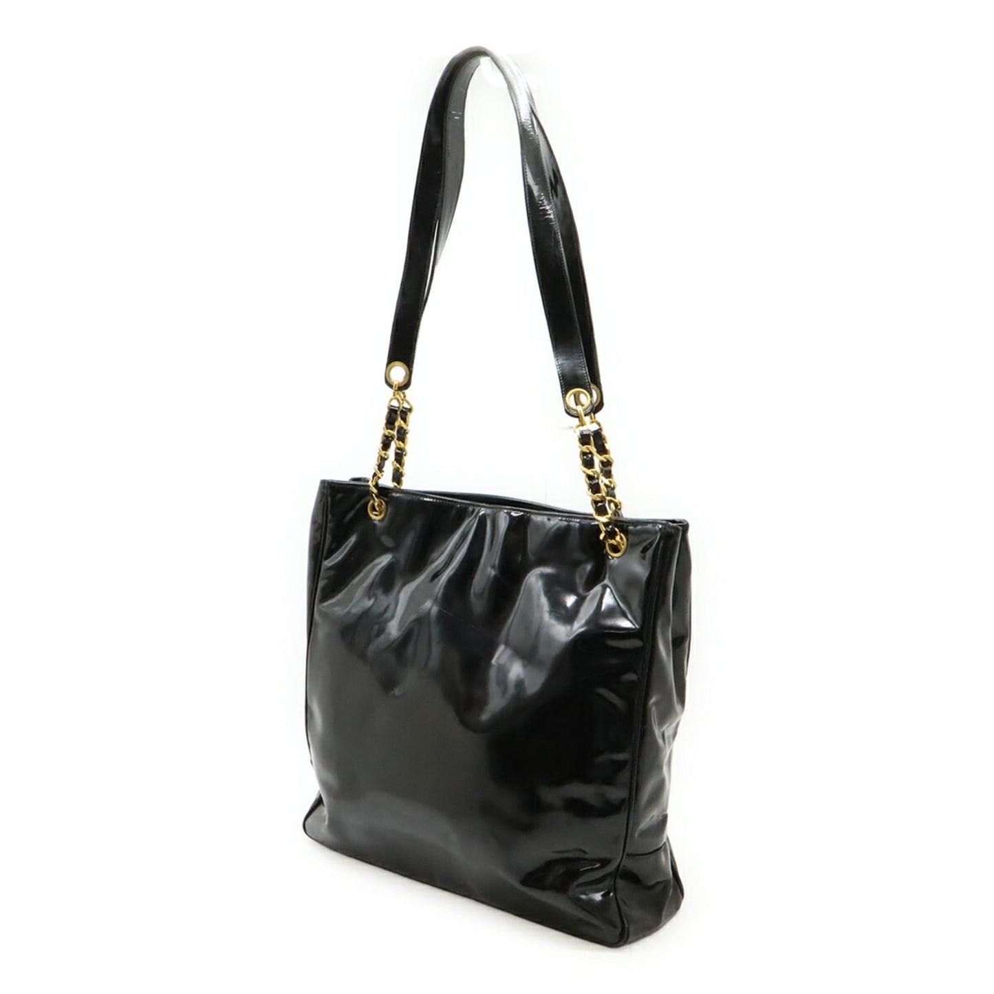 Chanel Black Leather Shoulder Bag Tote Bag