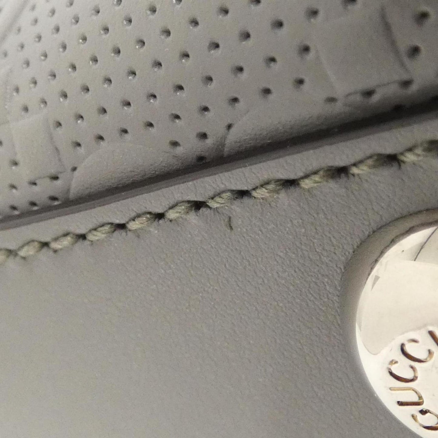 Gucci Gray Leather Handbag