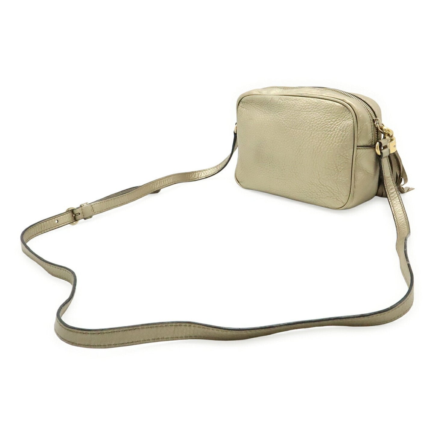 Gucci Gold Leather Pochette Shoulder Bag