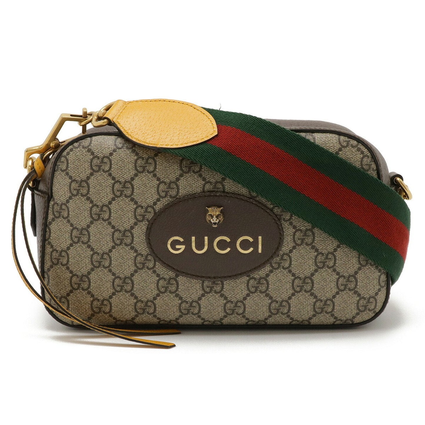 Gucci Beige Brown Green Red Color Yellow Gg Supreme Leather Clutch Bag Shoulder Bag