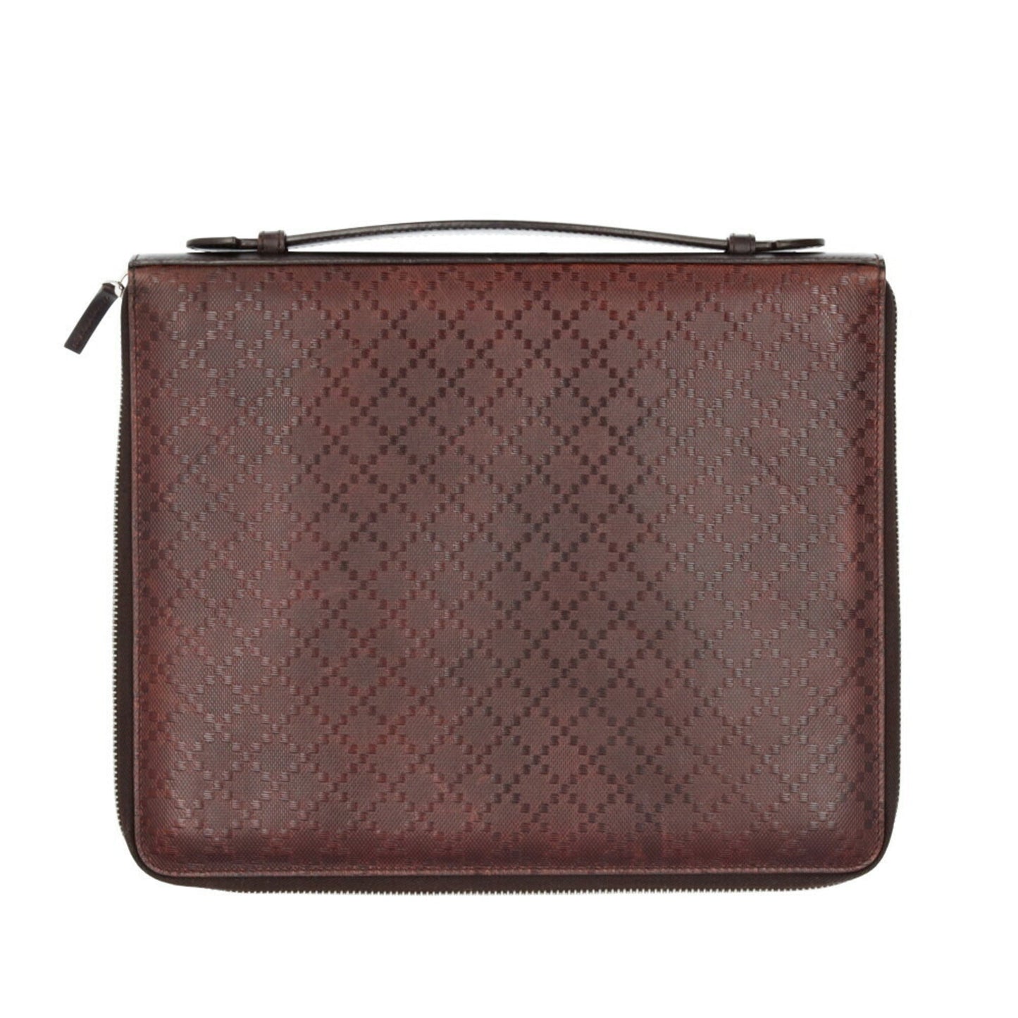 Gucci Diamante Brown Leather Handbag