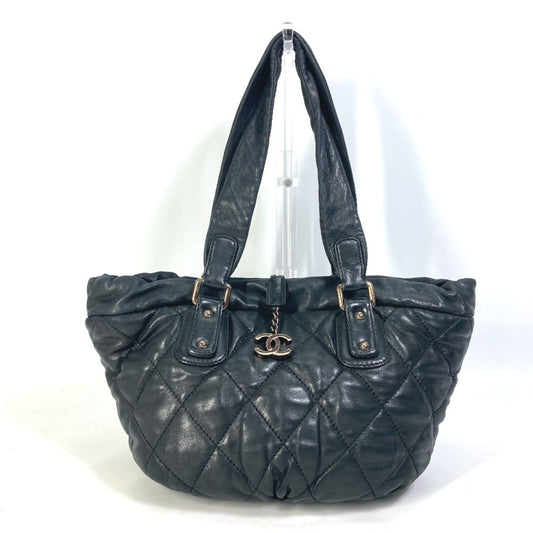 Chanel Black Leather Shoulder Bag Tote Bag