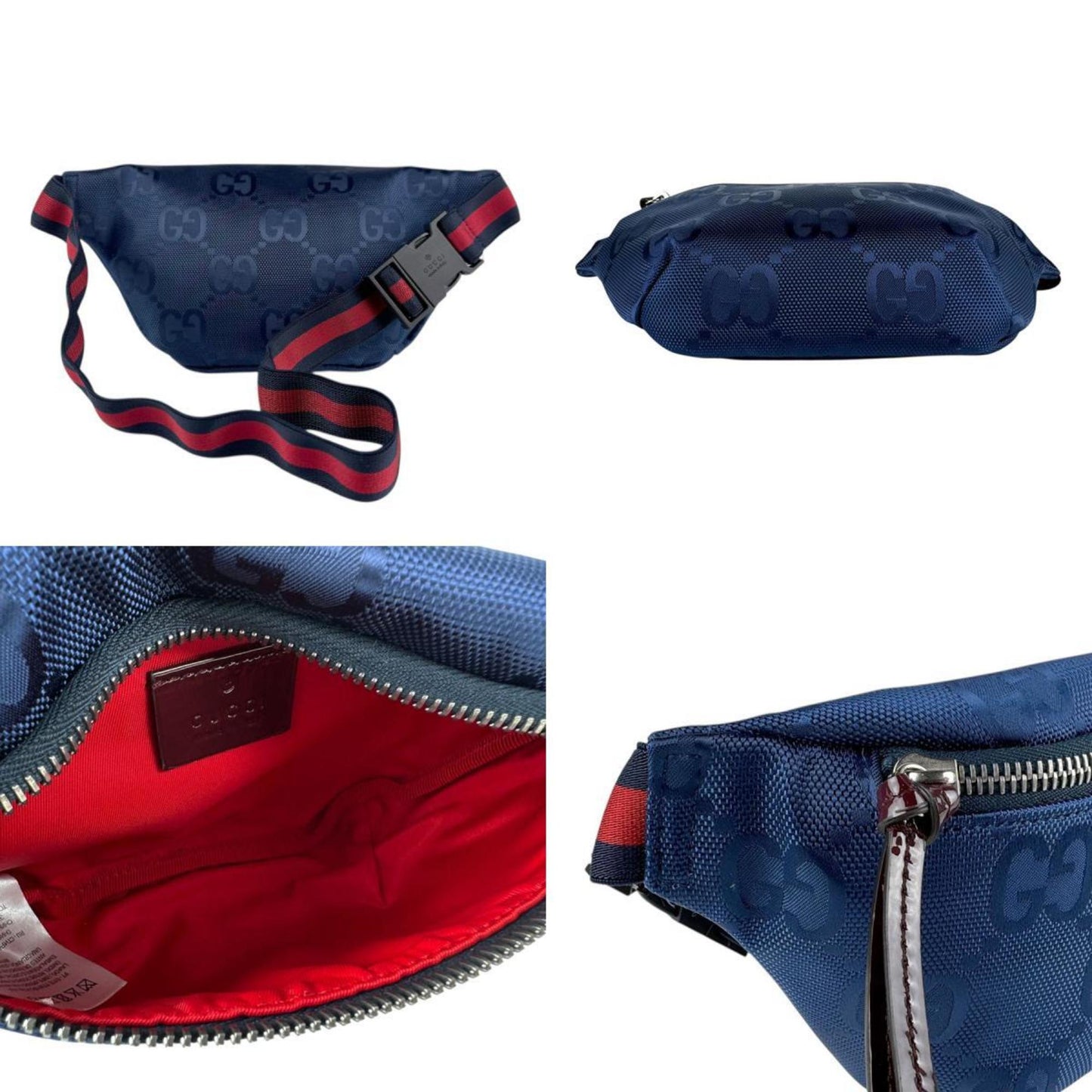 Gucci Navy Nylon Fanny Pack