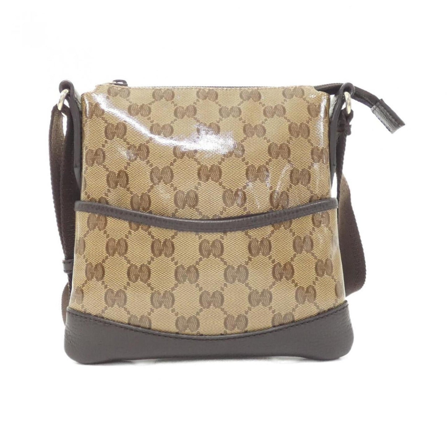 Gucci Beige Brown Gg Crystal Shoulder Bag