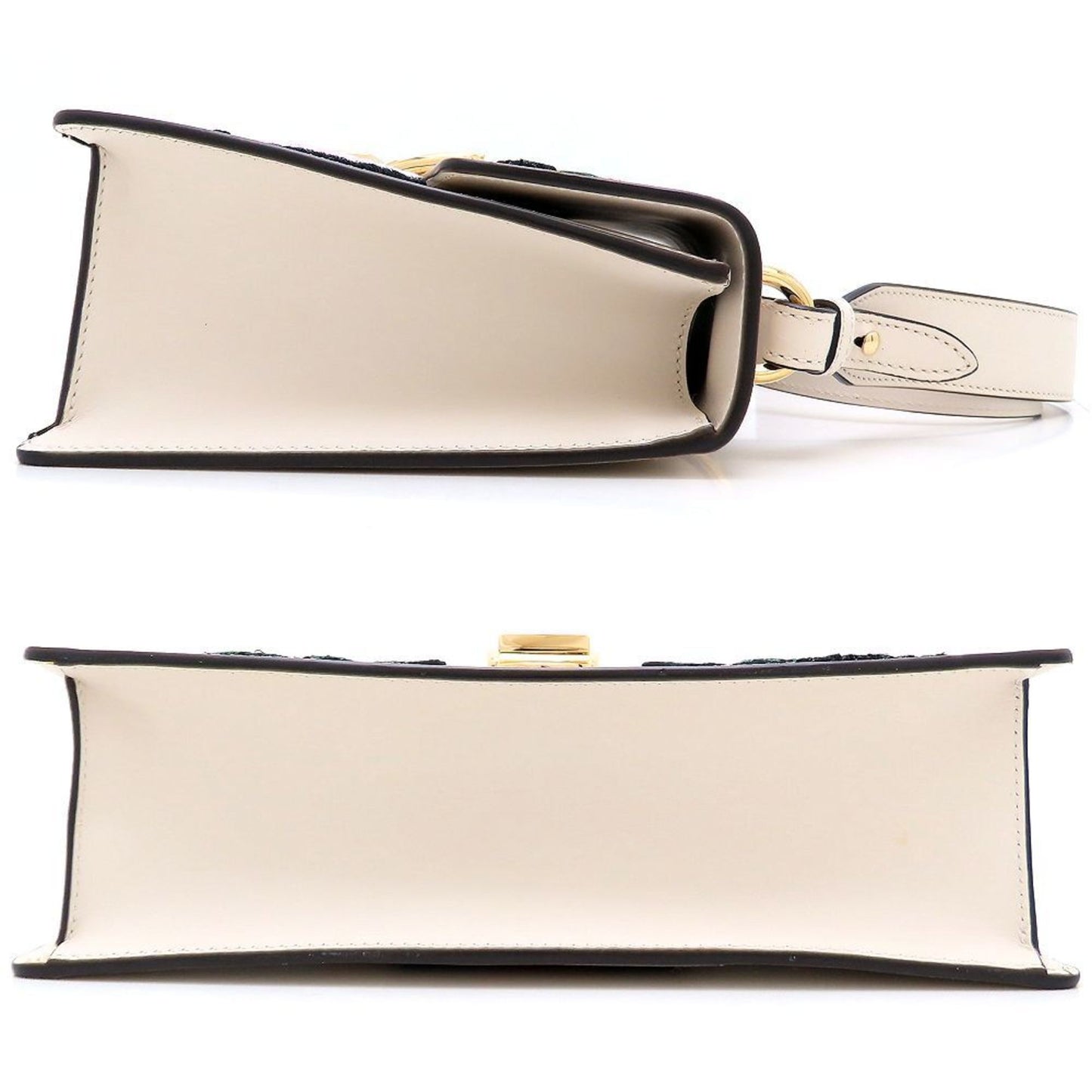 Gucci Ivory Leather Shoulder Bag