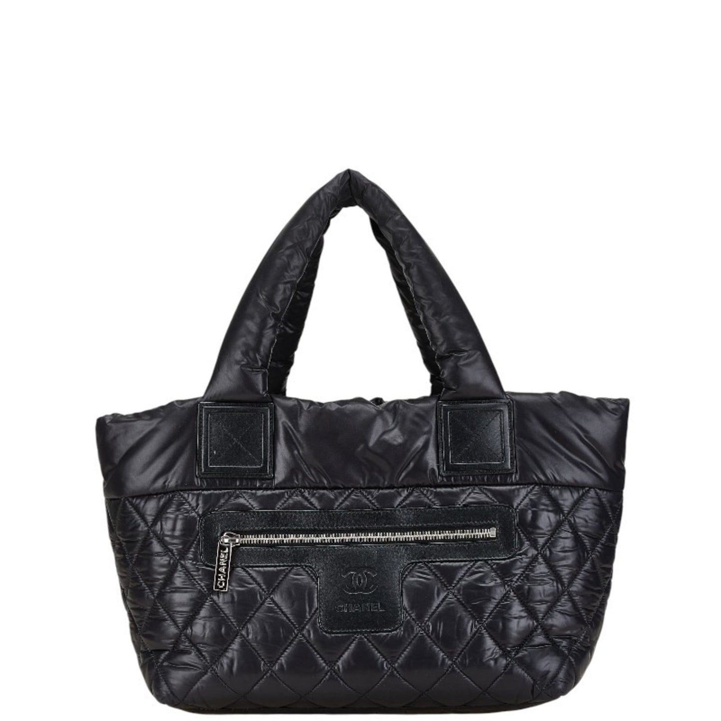Chanel Coco Cocoon Black Nylon Leather Tote Bag