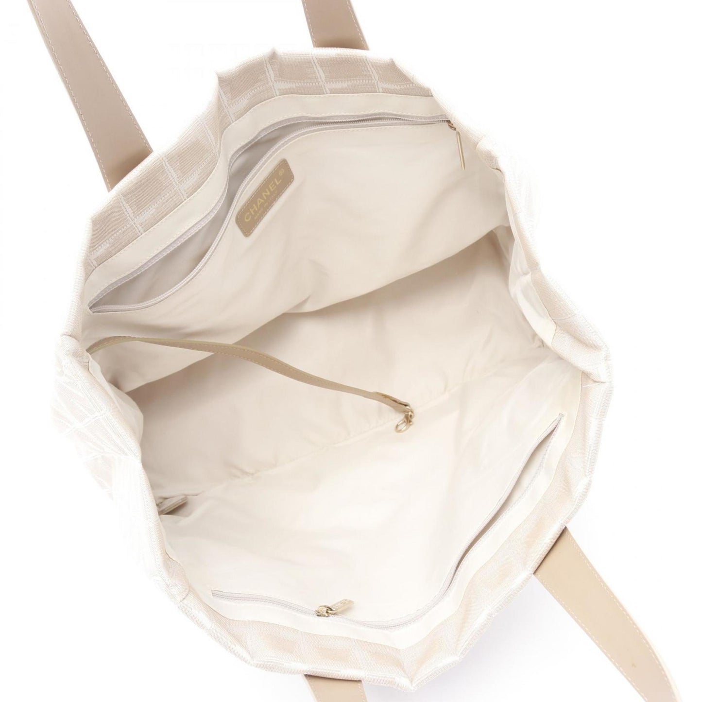 Chanel New Travel Line Pink Leather Nylon Canvas Tote Bag