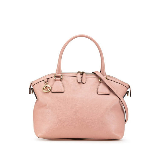 Gucci Pink Leather Handbag Shoulder Bag