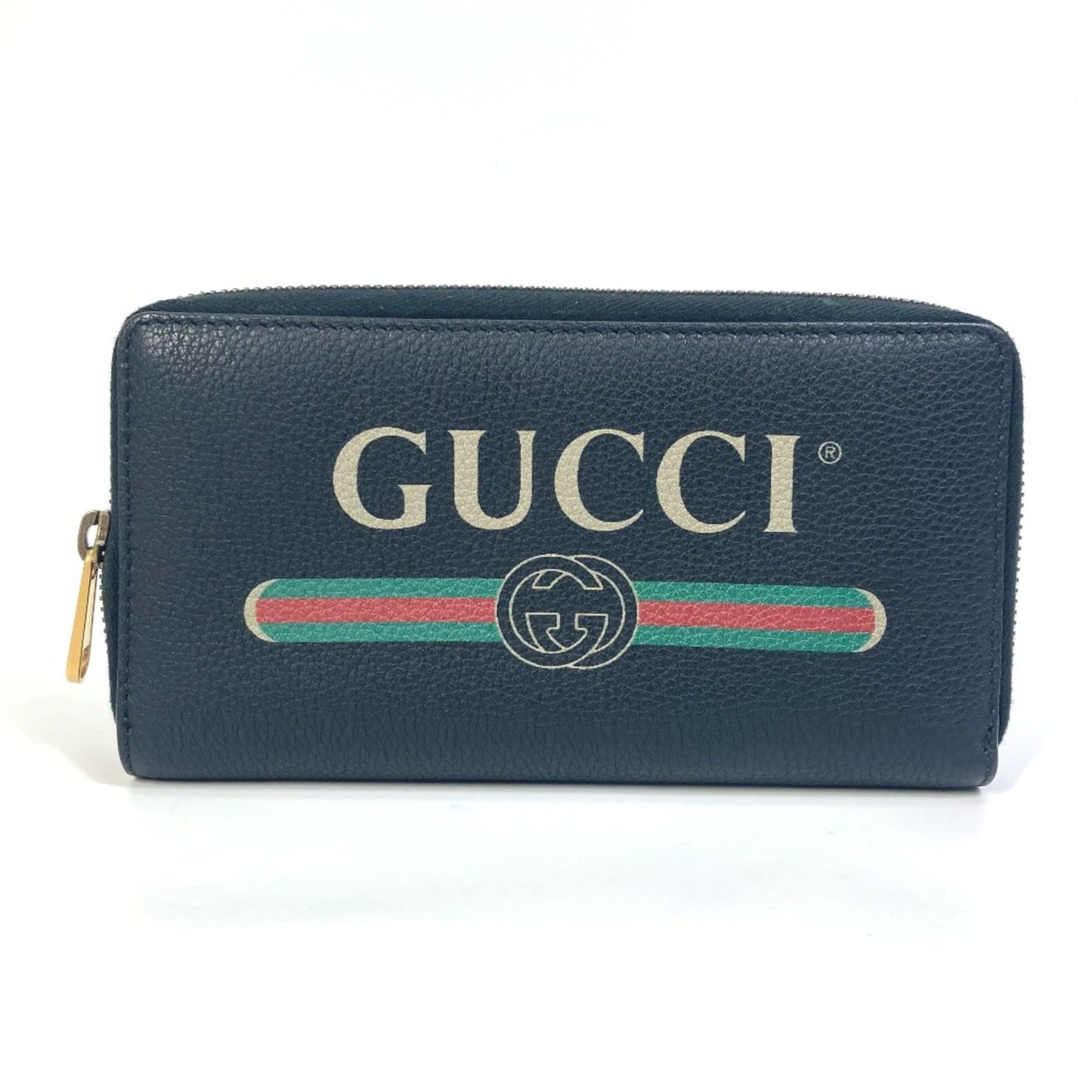 Gucci Black Leather Long Wallet (Bi-Fold)