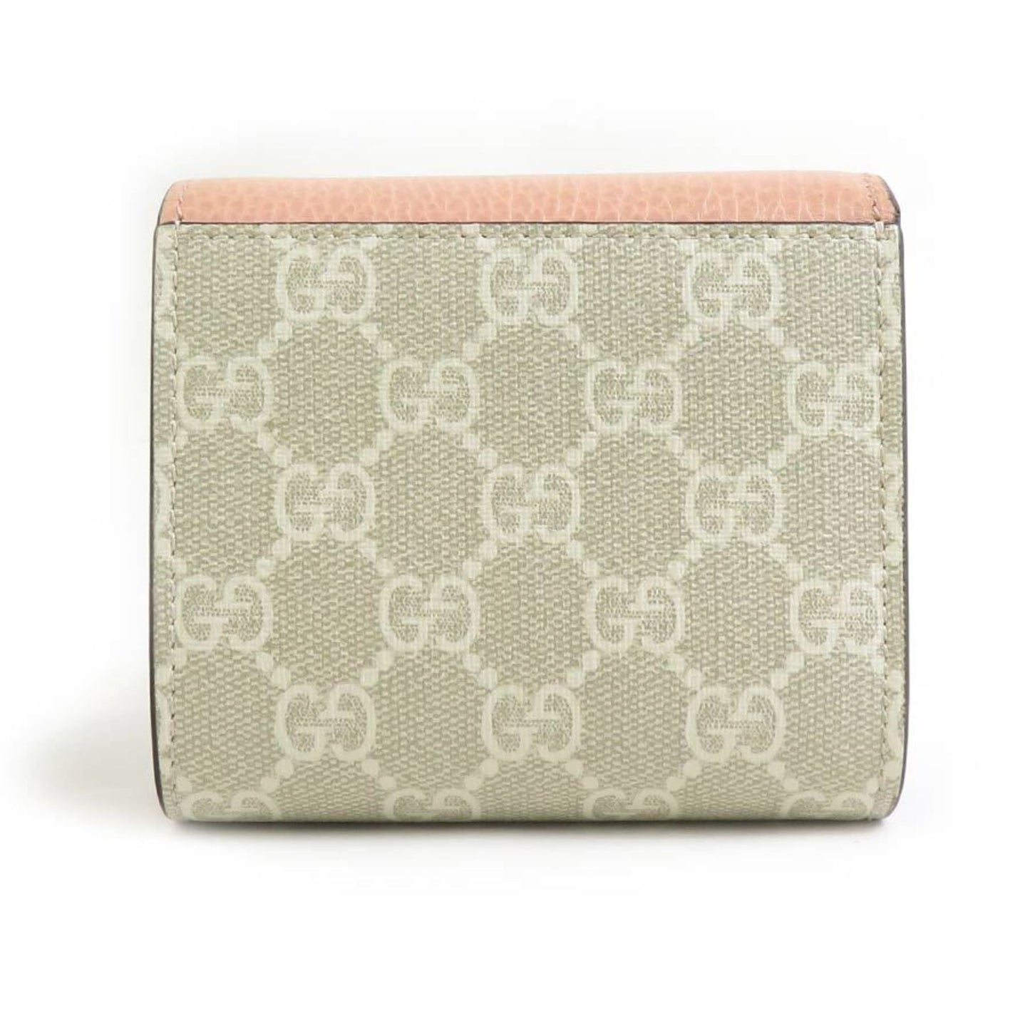 Gucci Beige Pink Leather Wallet (Bi-Fold)