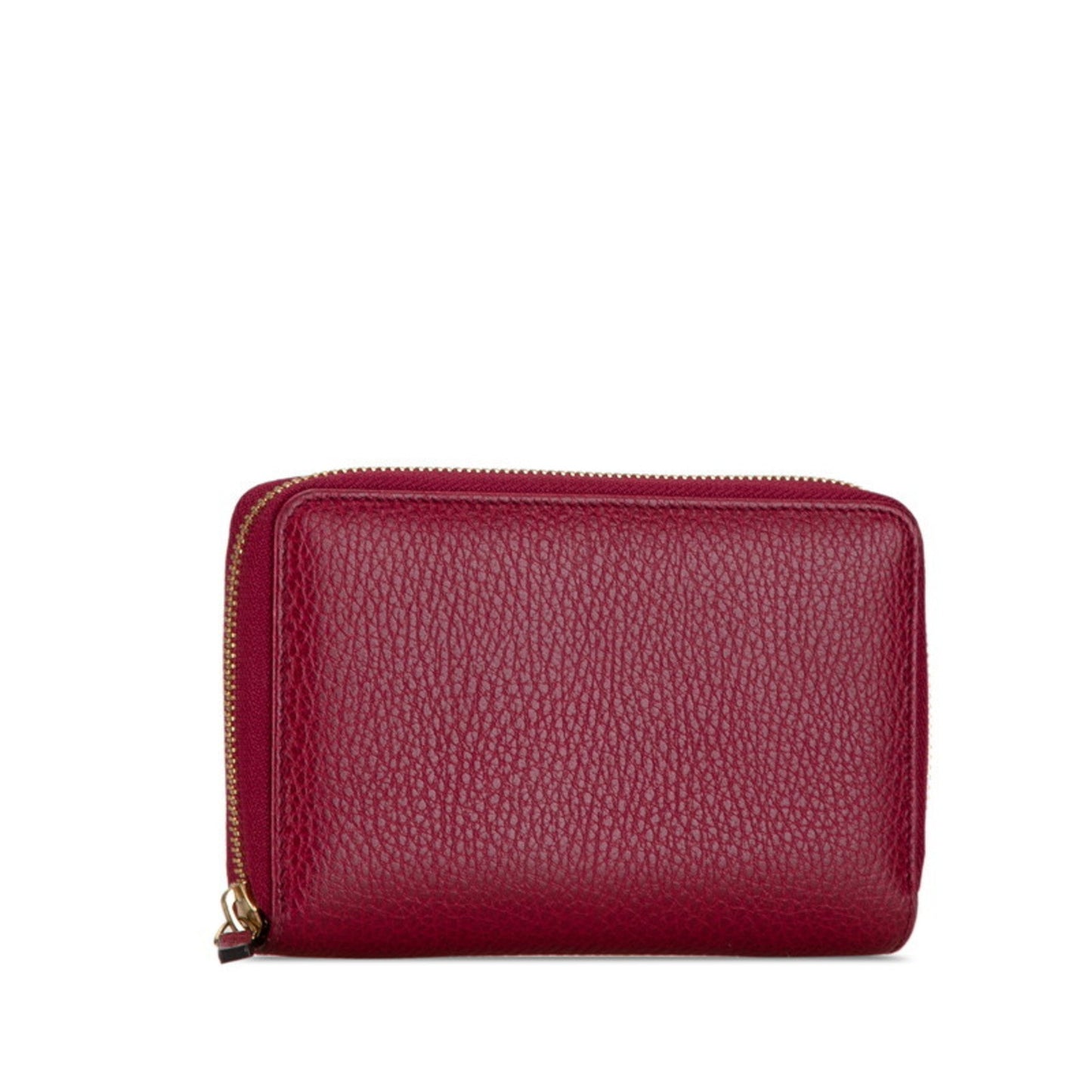 Gucci Wine Leather Long Wallet (Bi-Fold)