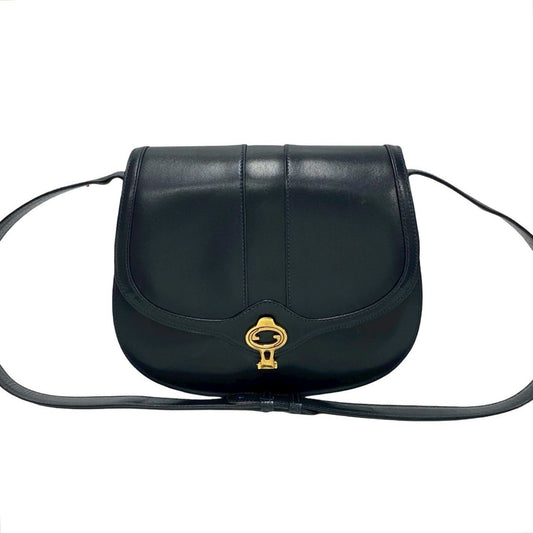 Gucci Navy Leather Handbag Shoulder Bag