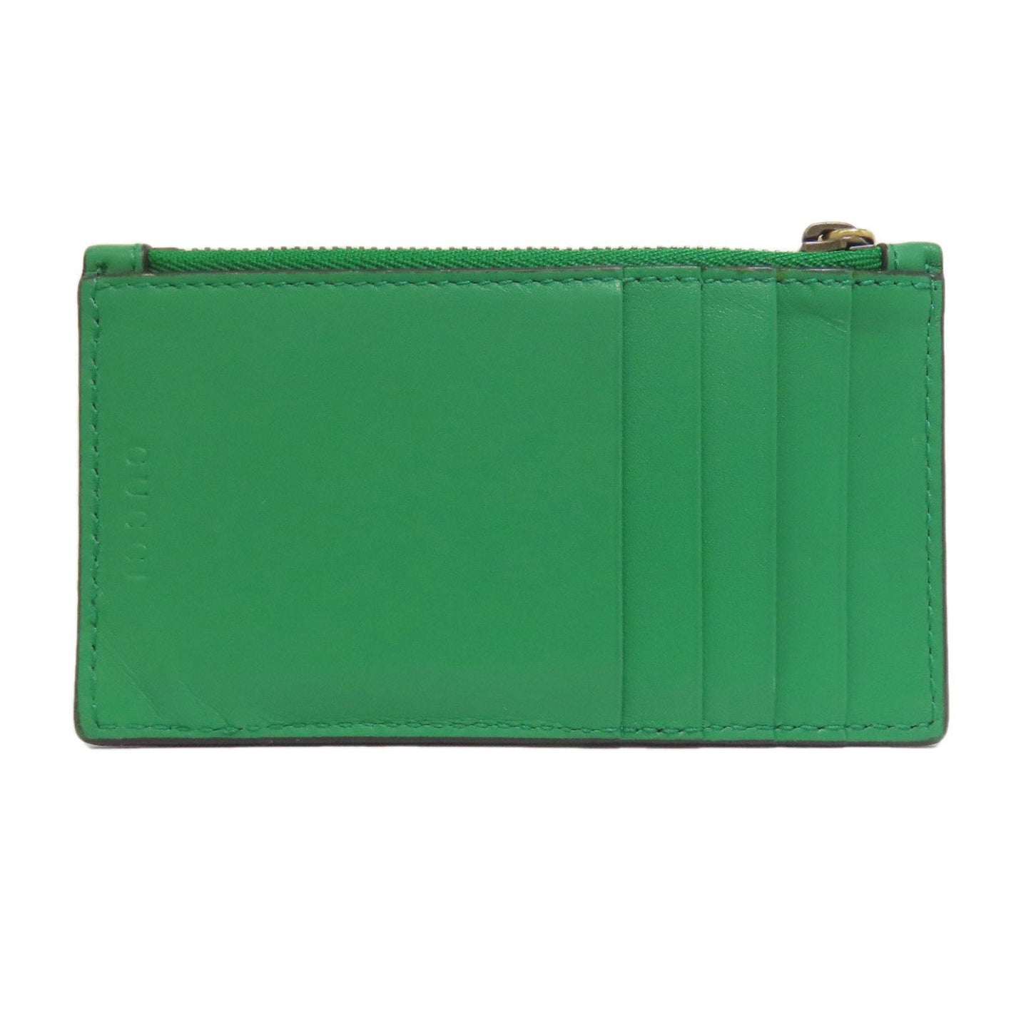 Gucci Green Leather Coin Purse/Coin Case