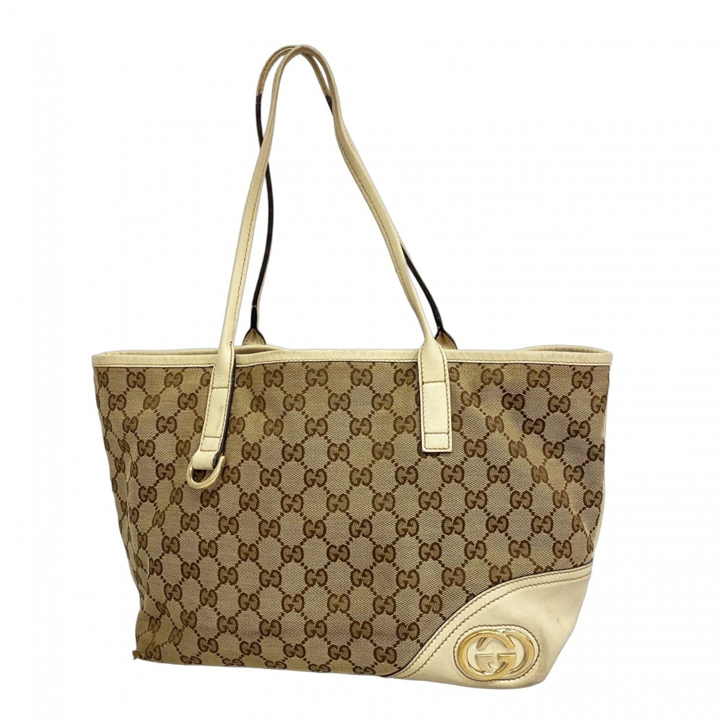 Gucci Brown Canvas Tote Bag