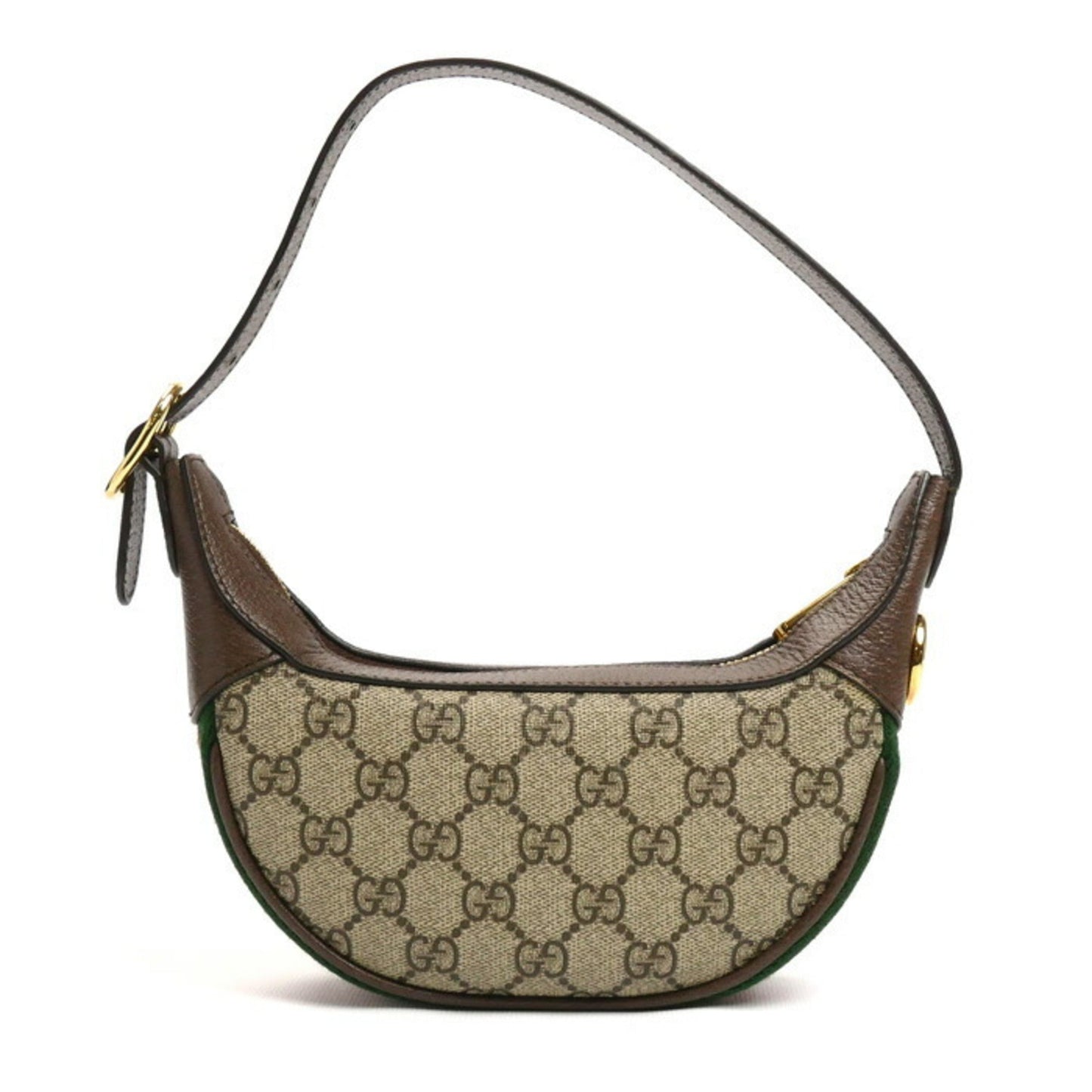 Gucci Beige Gg Supreme Canvas Leather Shoulder Bag