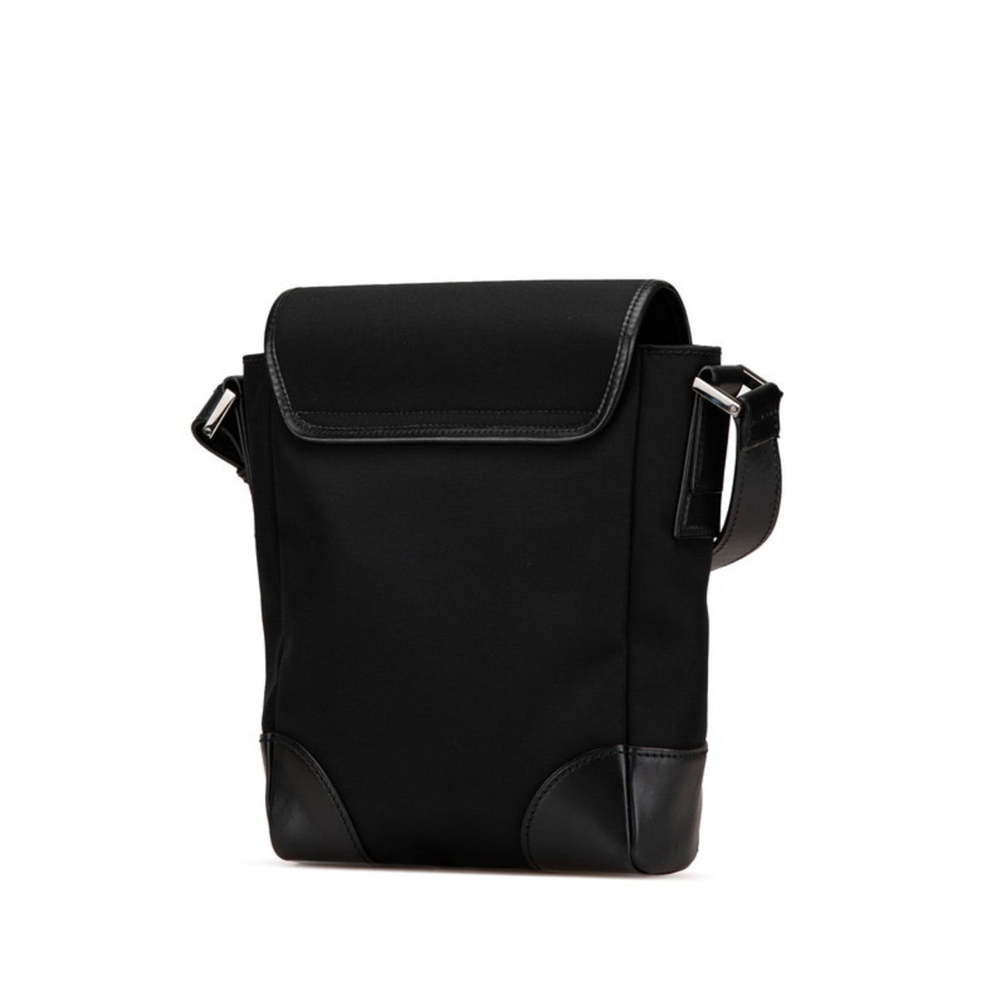 Gucci Black Canvas Leather Shoulder Bag