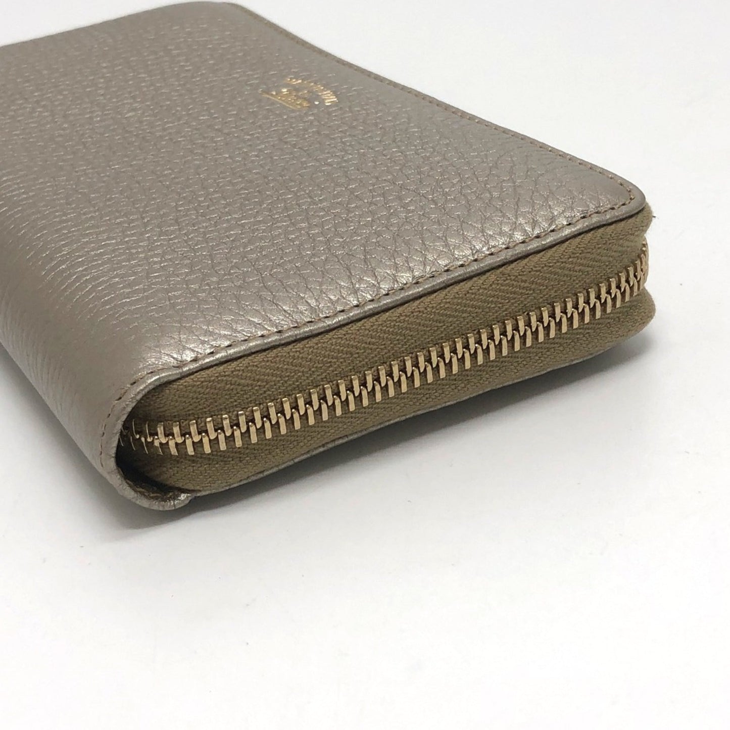 Gucci Gold Leather Long Wallet (Bi-Fold)