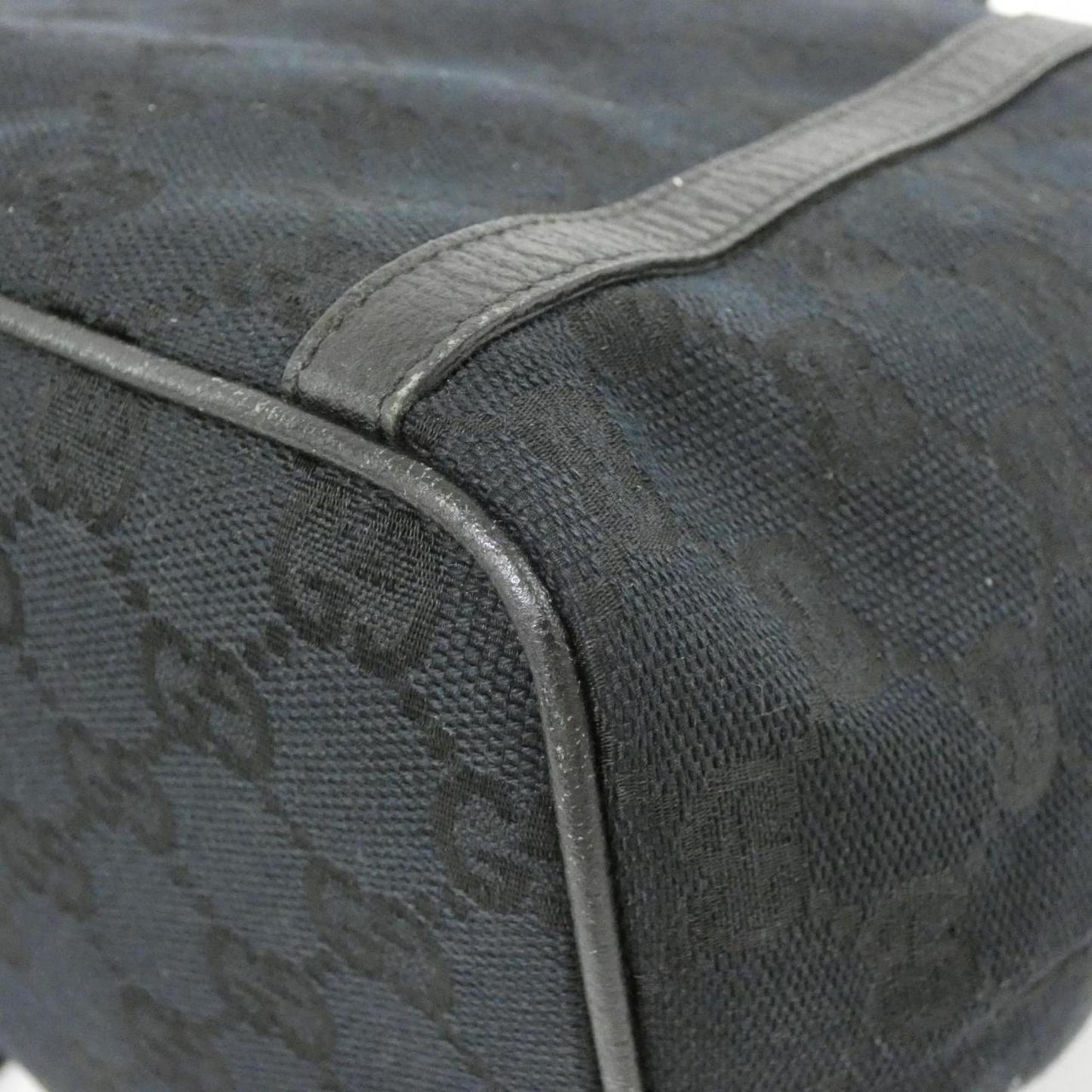 Gucci Black Gg Canvas Backpack