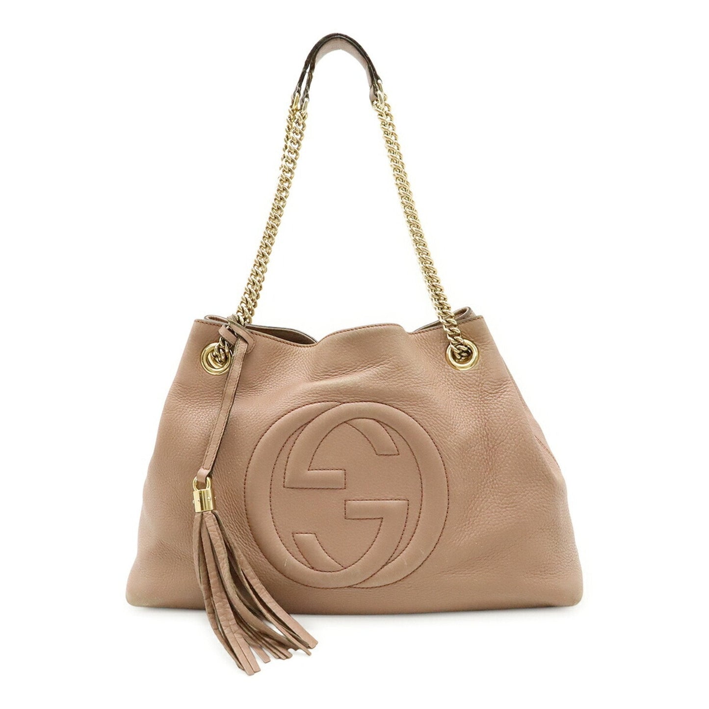 Gucci Pink Leather Shoulder Bag Tote Bag