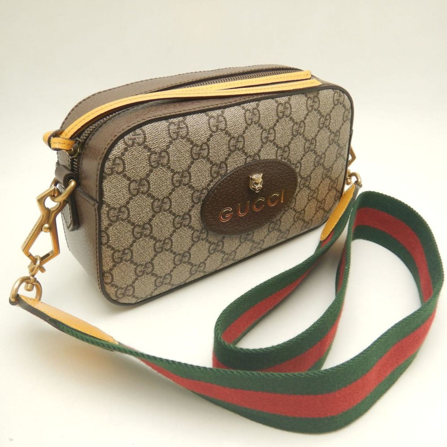 Gucci Sherry Line Beige Gg Supreme Shoulder Bag