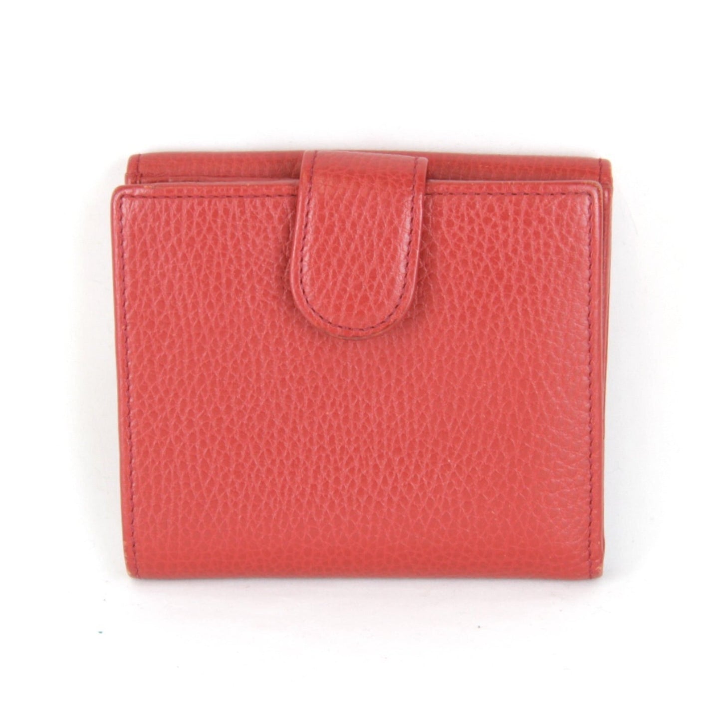 Gucci Red Color Leather Wallet (Bi-Fold)