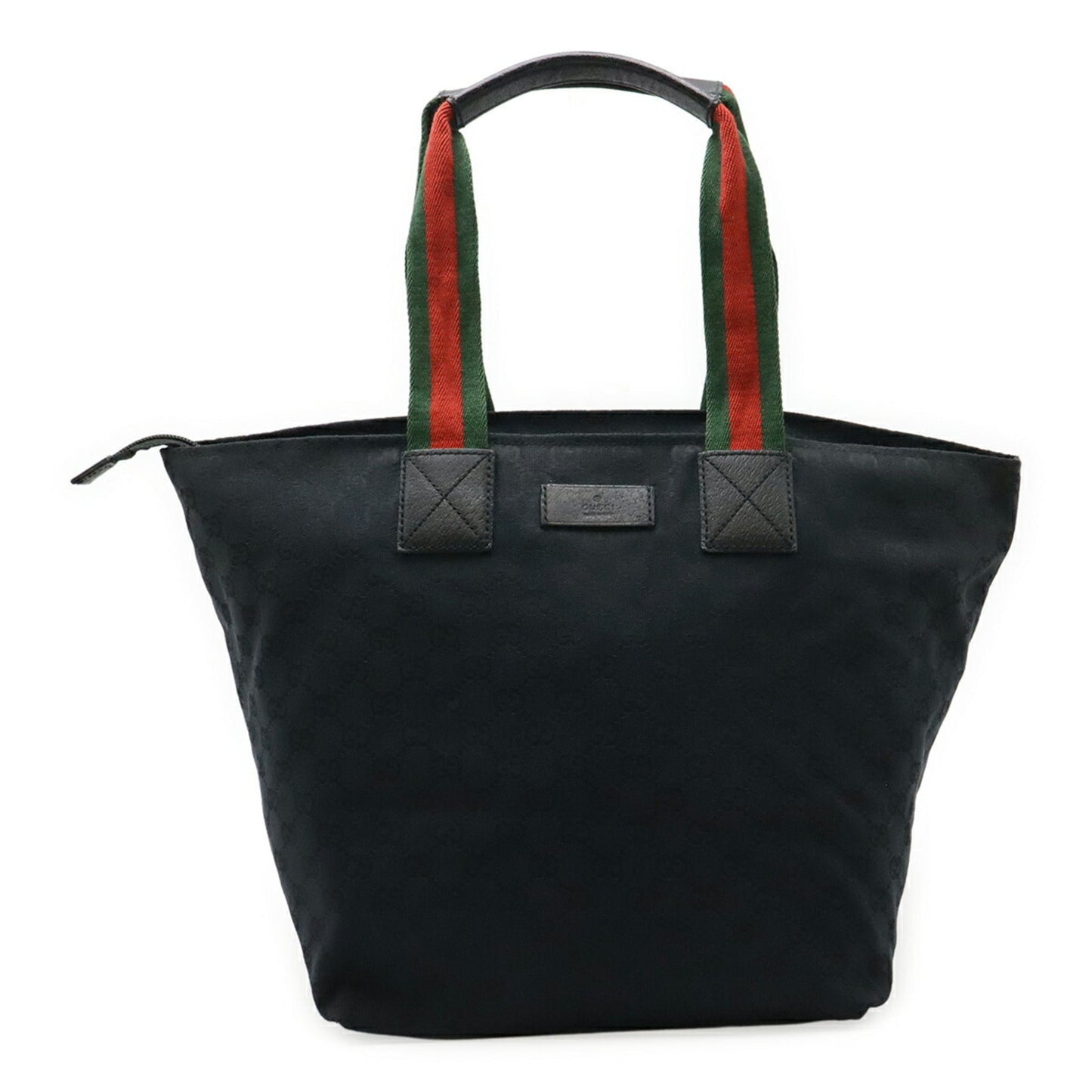Gucci Green Navy Red Color Gg Canvas Leather Shoulder Bag Tote Bag