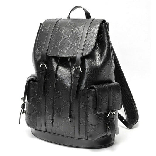 Gucci Black Leather Backpack