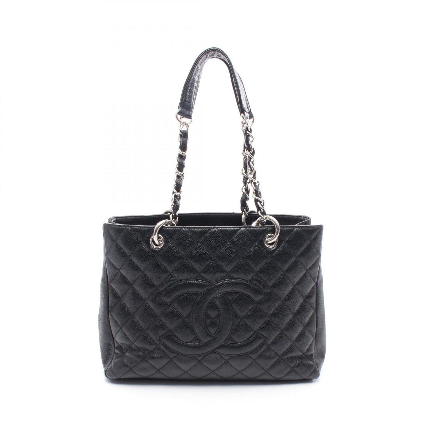 Chanel Black Grained Calfskin Tote Bag
