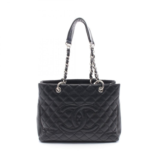Chanel Black Grained Calfskin Tote Bag