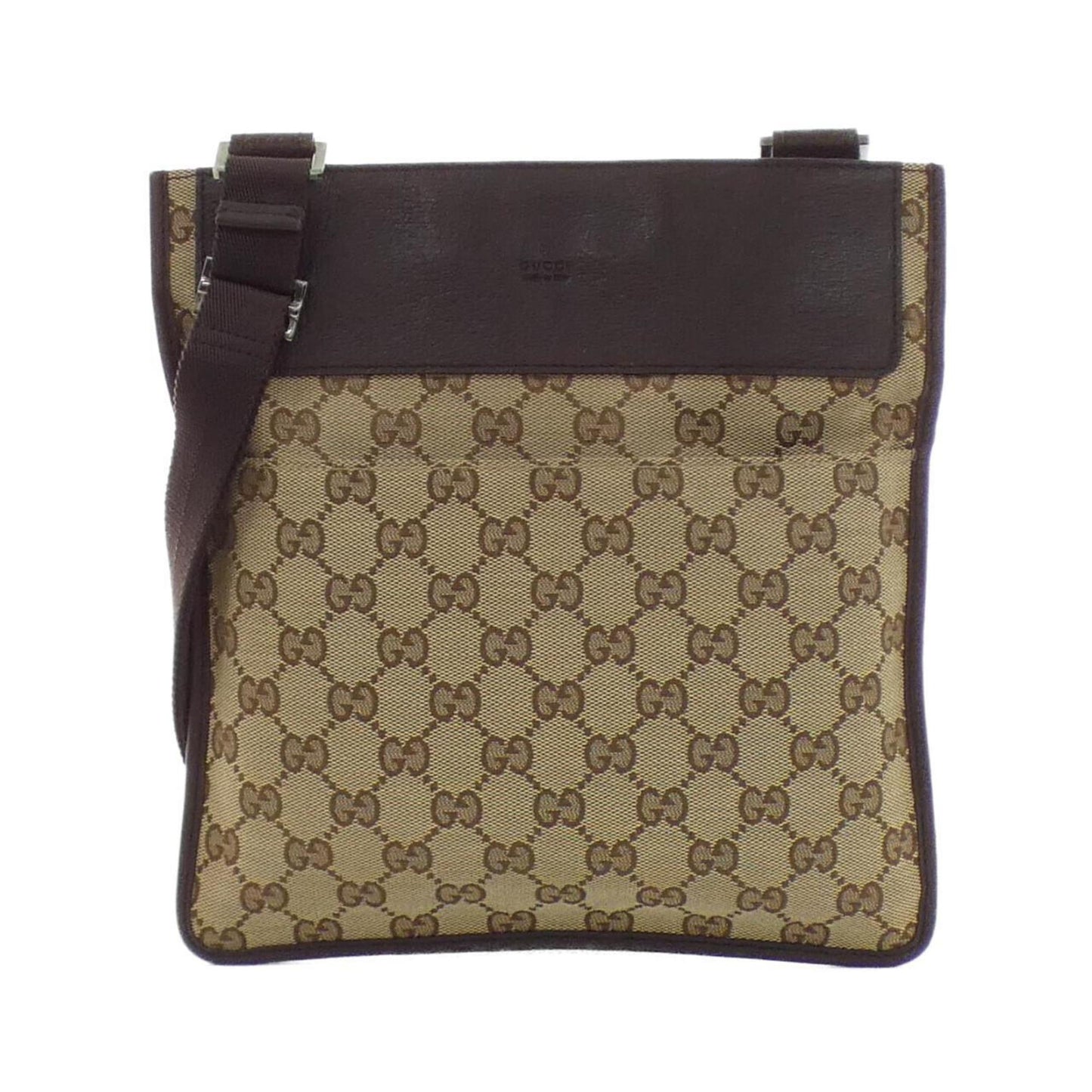 Gucci Beige Brown Gg Canvas Shoulder Bag