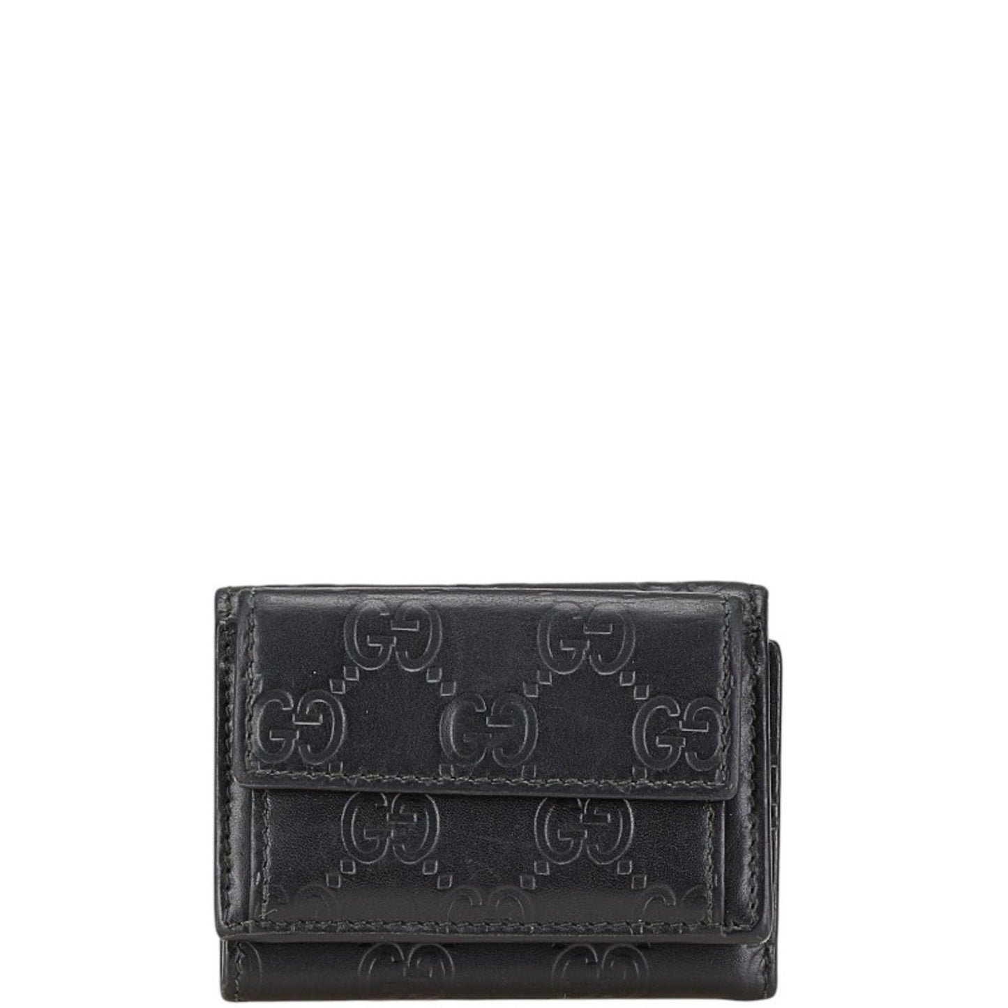 Gucci Black Pvc Leather Wallet (Bi-Fold)