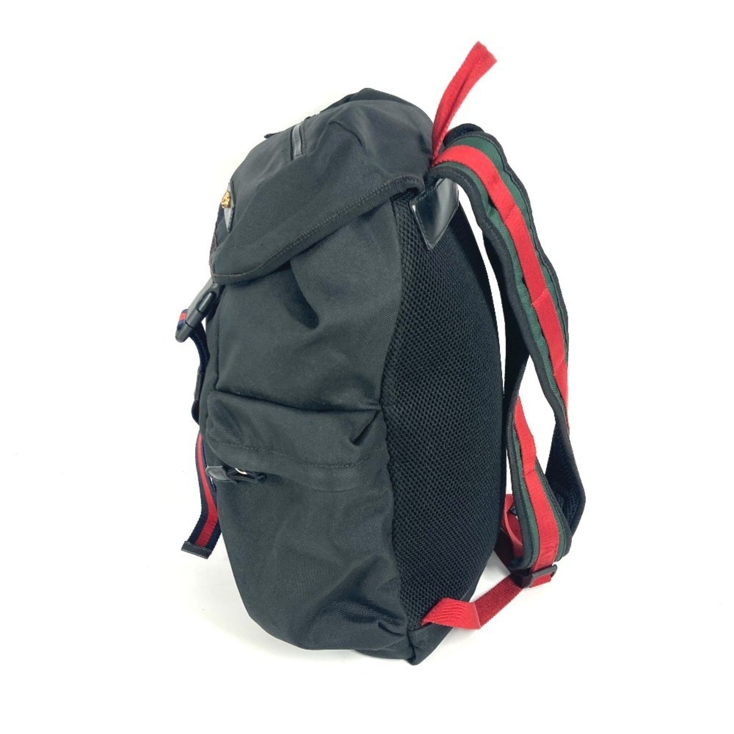 Gucci Sherry Line Black Nylon Canvas Backpack