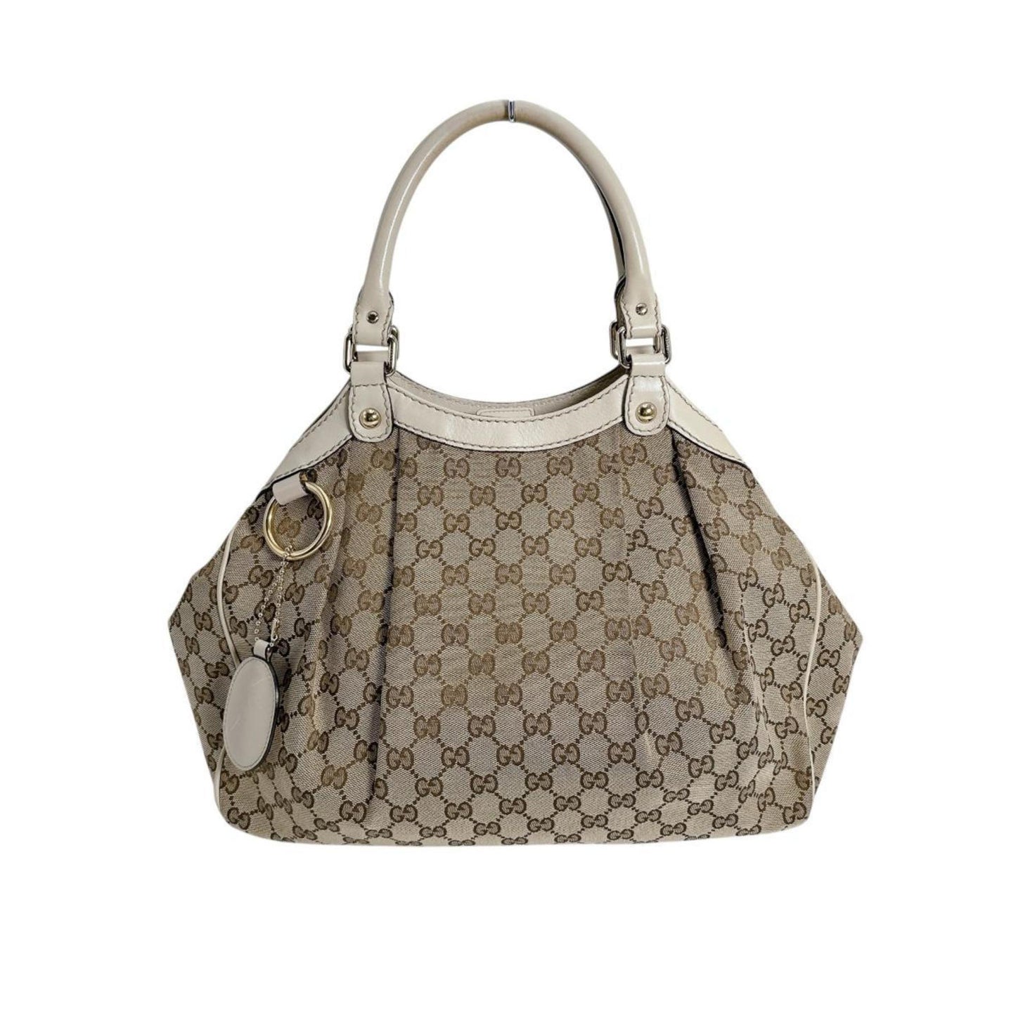 Gucci Gg Canvas Beige Gg Canvas Tote Bag