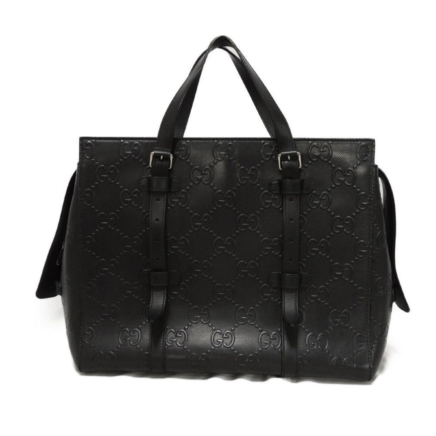 Gucci Black Leather Shoulder Bag Tote Bag