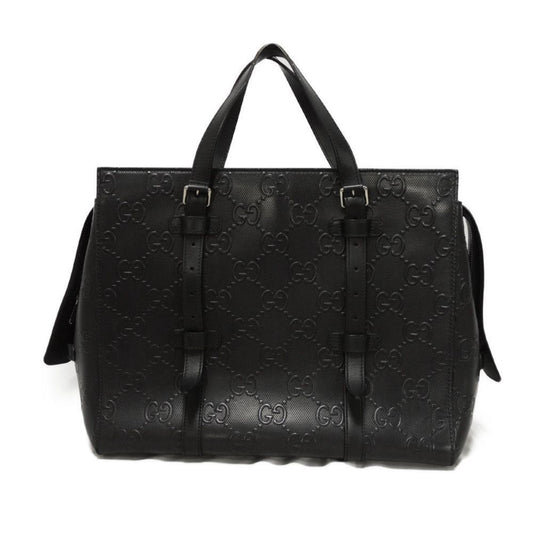 Gucci Black Leather Shoulder Bag Tote Bag