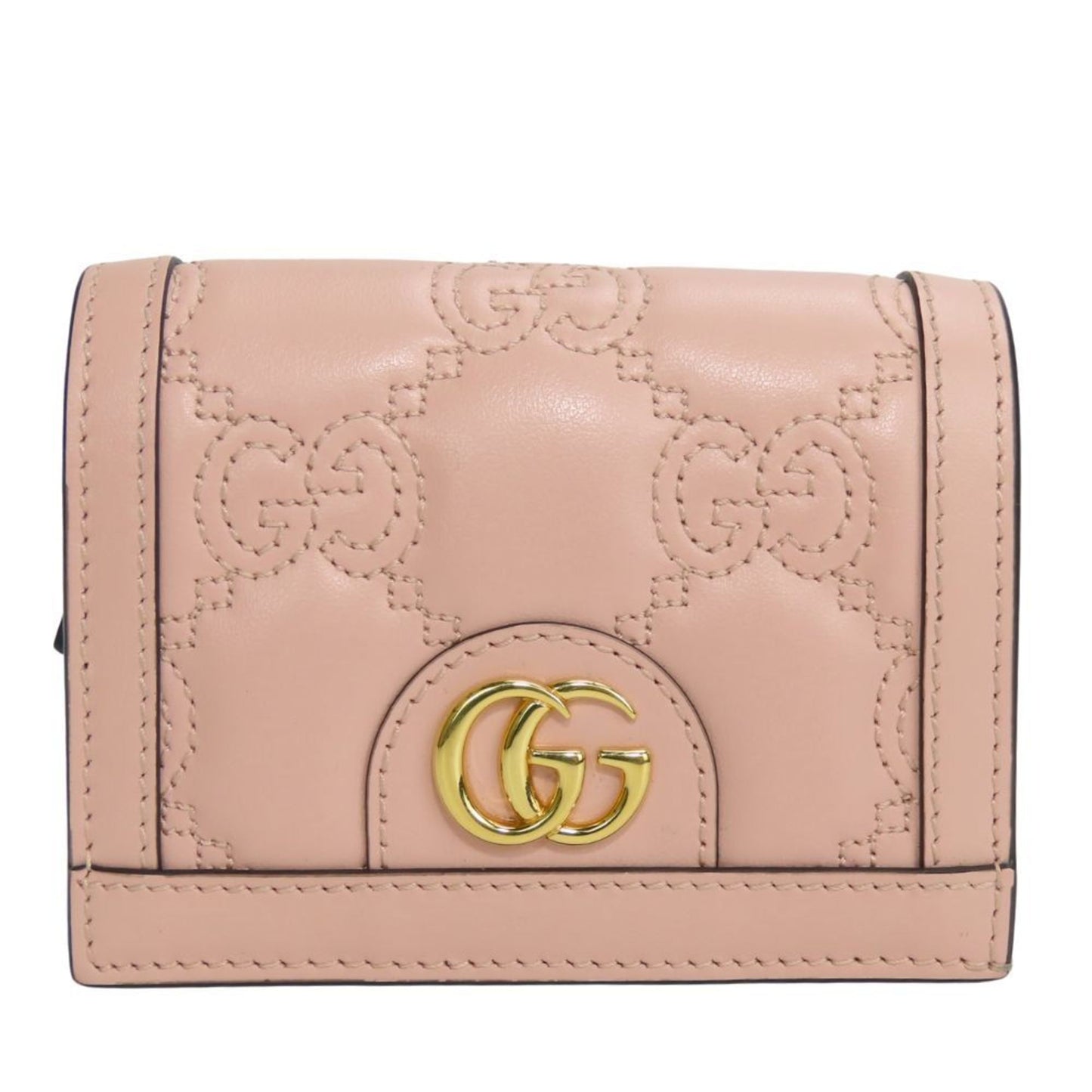 Gucci Pink Leather Wallet (Bi-Fold)
